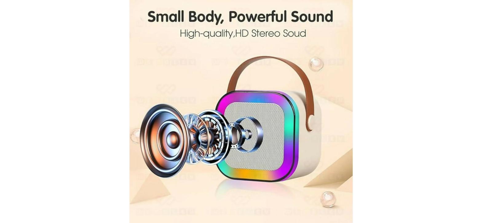 Portable Wireless Karaoke Speaker – small body with powerful HD stereo sound