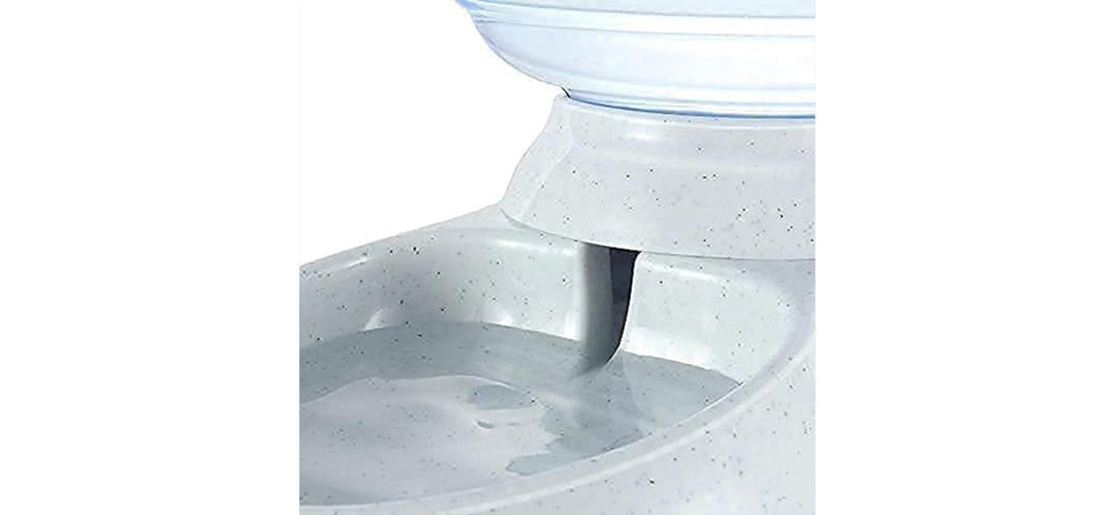 Automatic Pet Water & Food Dispenser – close-up of water flow into the bowl