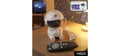 Astronaut Galaxy Star Projector Night Lamp with Remote – hero shot with USB cable and remote