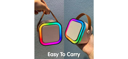 Portable Wireless Karaoke Speaker – compact and easy to carry with handle